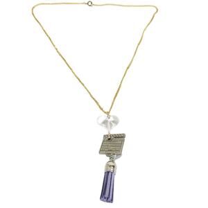 14k Gold Plated Clapperboard Motif Necklace